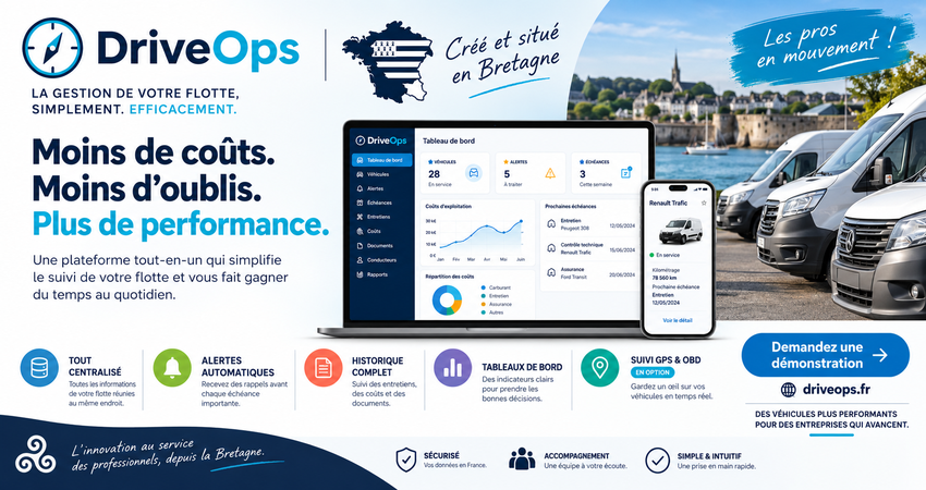 DriveOps : la plateforme de gestion et de supervision de flotte automobile